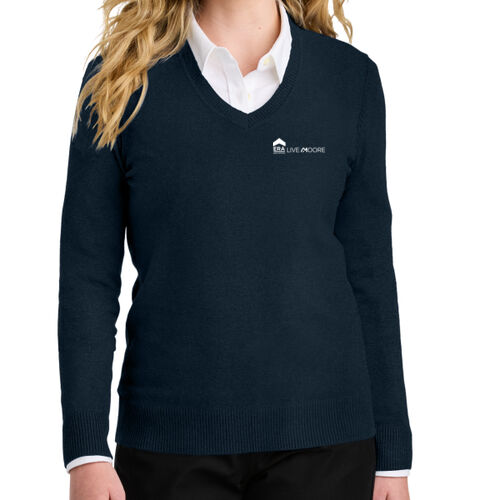 LC - Women's Easy Care V Neck Sweater Thumbnail